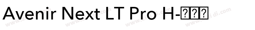 Avenir Next LT Pro H字体转换